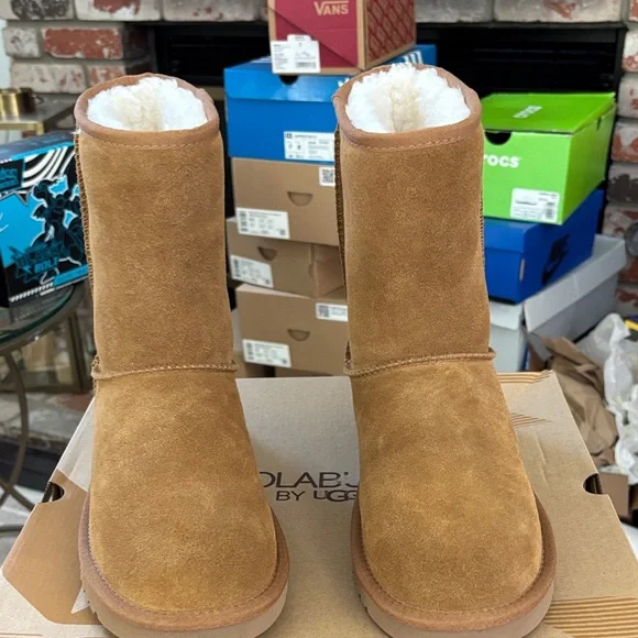 Koolaburra by UGG Koola Short Tan Suede Boots Women’s Size 9 - Picture 6 of 10